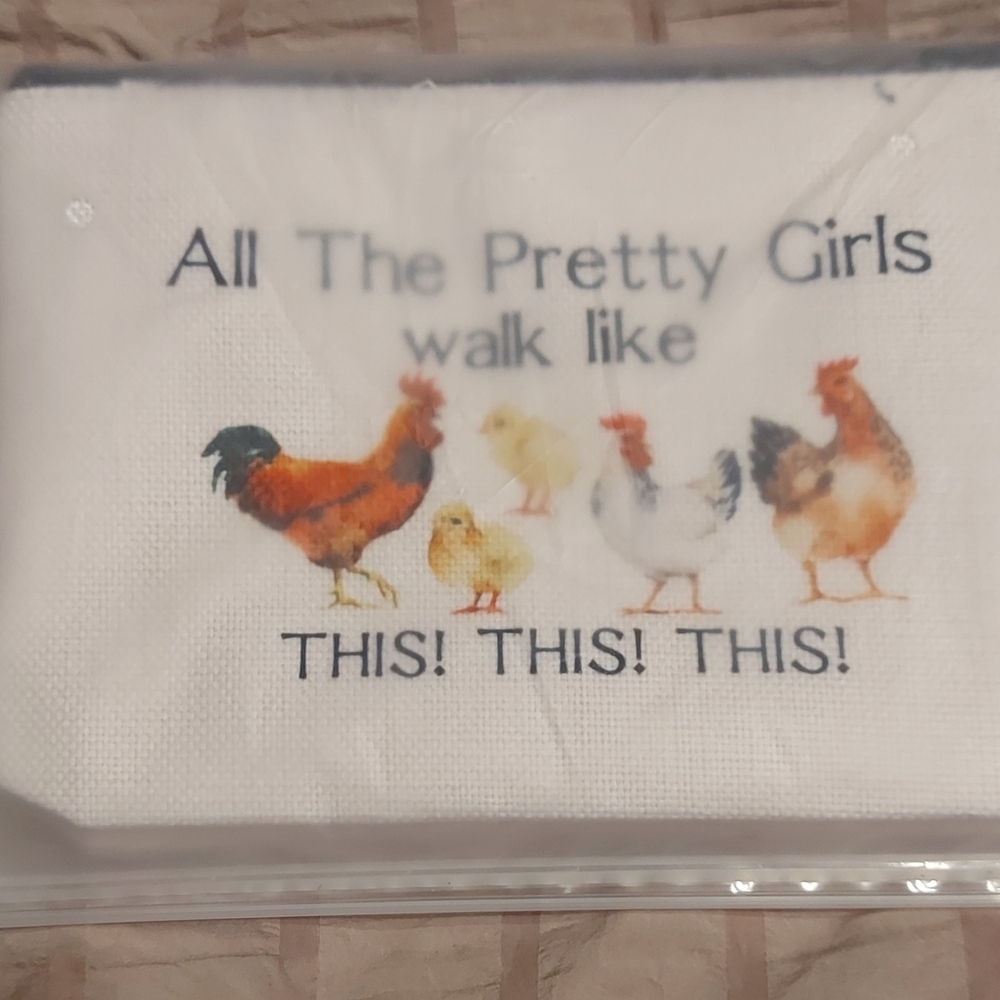 💥10 for $100💥 ● Cosmetic Bag with "CHICK" Design